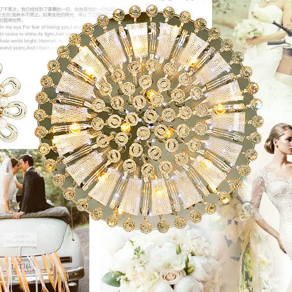  Creative LED Crystal ceiling light lamp Entrance ligts Hall light Aisle lamp with 3w LED LED K9 cry - 32406519046