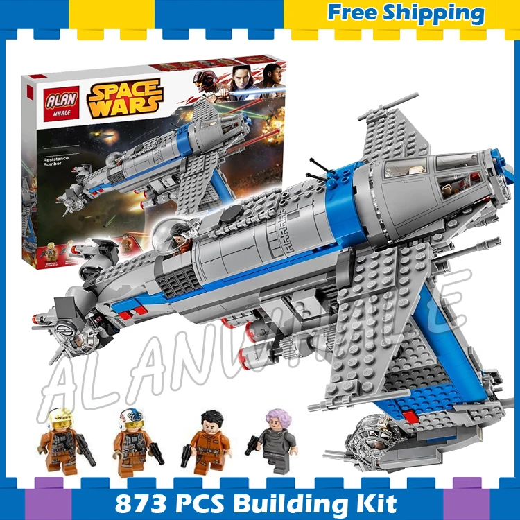 

873pcs Space Wars Resistance Bomber Spaceship Set 05129 Model Building Blocks Assemble Boys Set Games Gifts Compatible With Lego