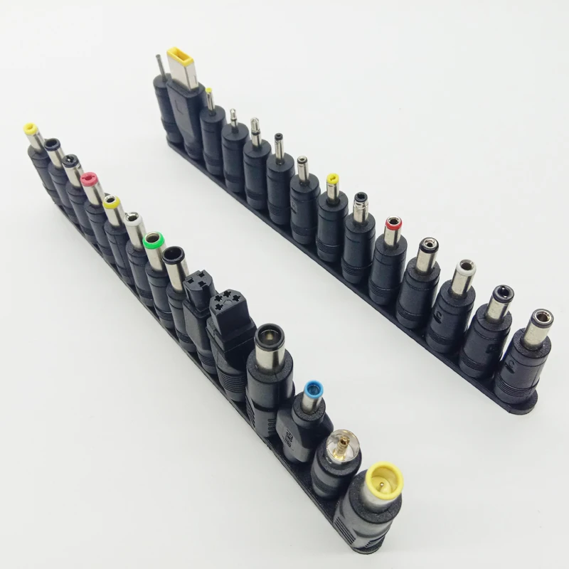 

Universal 28pcs 5.5x2.1mm Multi-type Male Jack DC Plugs AC Power Adapter Computer Cables Connectors DC For Notebook Laptop