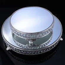 Кристалл бусины торт стенд серебро/Позолоченные зеркальная поверхность подставка для десерта 12 ''Свадебная вечеринка стол декорирование выпечки инструмент