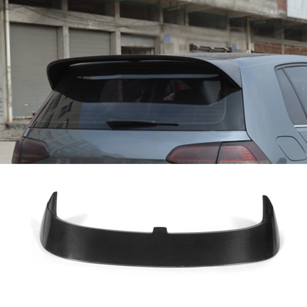 Car Carbon Fiber FRP Black Rear Roof Spoiler Wings for Volkswagen VW