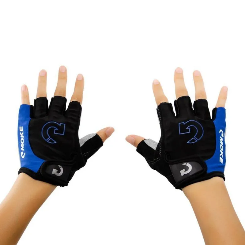 Мужские перчатки для велоспорта, спортивные перчатки на полпальца, противоскользящие гелевые накладки для мотоцикла, MTB, шоссейные велосипедные перчатки, S-XL