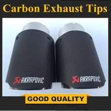 1 PC Multi Size Matte Akrapovic exhaust car carbon Exhaust Tip car-styling exhaust pipe muffler tip carbon fiber exhaust tip цена 1 PC Multi Size Matte Akrapovic exhaust car carbon Exhaust Tip car-styling exhaust pipe muffler tip carbon fiber exhaust tip цены онлайн