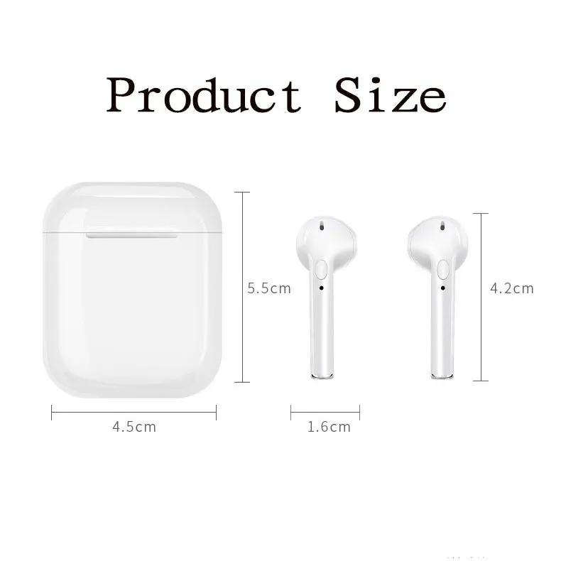 Newest mini i9S TWS Wireless Earphones Protable Bluetooth Headset Earbuds for IPhone X 8 7 Plus Android Phones ifans I7S I8S