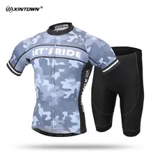 XINTOWN New Summer Short Sleeve Cycling Jersey Set Comfortable MTB Bike Clothing Bicycle Jerseys For Men Maillot Ropa Ciclismo