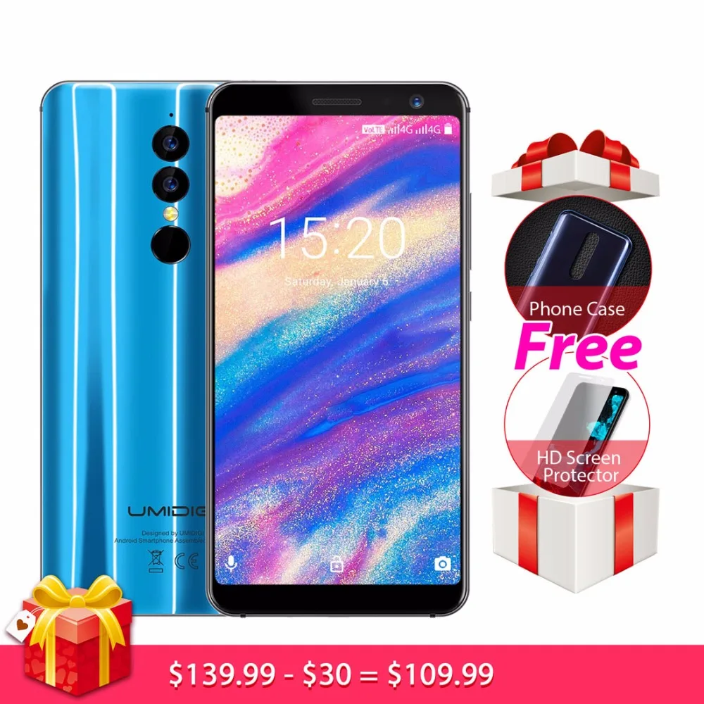 Original UMIDIGI A1 Pro Smartphone Android 8 1 3GB 16GB MTK6739 Quad Core 1 5GHz 5
