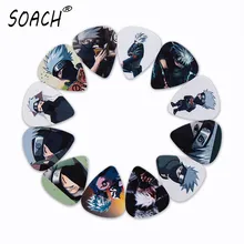 SOACH 10 Uds 3 tipos de púas de guitarra nueva bajo anime japonés Hatake Kakashi fotos calidad imprimir accesorios de guitarra