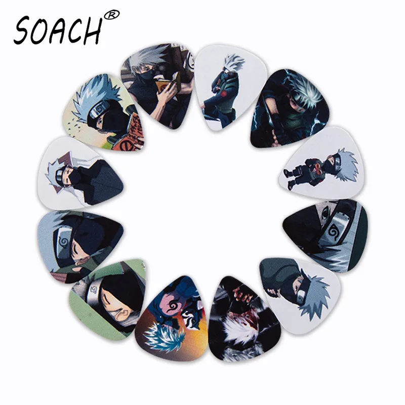 SOACH 10pcs 3 kinds of thickness new guitar picks bass Japanese anime man pictures quality print pic