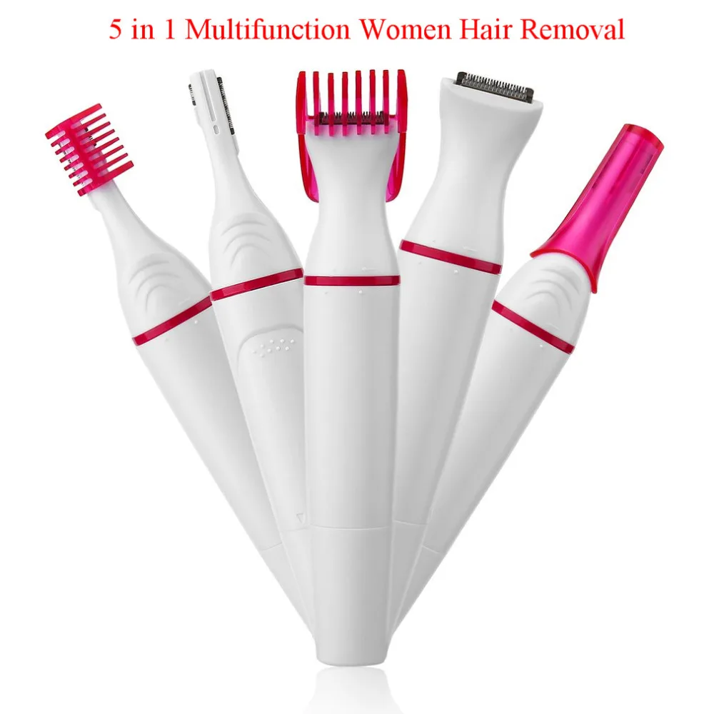 HOT 5 In 1 Women Hair Removal Women Shaver Electric TrimmerFemale Shaving Machine Razor Bikini Trimmer for Eyebrow dropshipping