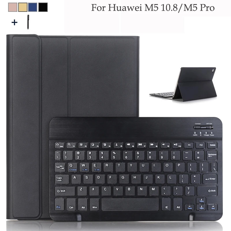 

Original Keyboard case for Huawei MediaPad M5 10.8 CMR-W09 AL09 Removable Leather Funda For Huawei M5 Pro 10.8 Tablet Cover