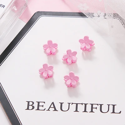 5pcs pink 5/10 шт./лот для девочек милый маленький сливовых расцветок заколки для волос для детей прекрасные заколки для волос Заколки ободки Дети Мода женские аксессуары для волос - Цвет: 5pcs pink