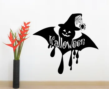 

HOLIDAY Wall Decals HALLOWEEN Decals Bat Vinyl Stickers Home Decor