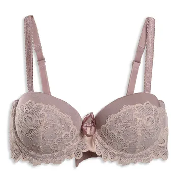 

Summer thin section bra big cup cup ladies underwear removable shoulder strap double breasted half cup cup bra