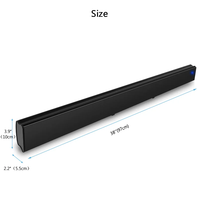 XGODY 1013A 30W TV Soundbar Dual Bass Diaphragm Subwoofer for Home Theater Wireless Bluetooth Speaker for TV Aux RCA Sound Bar