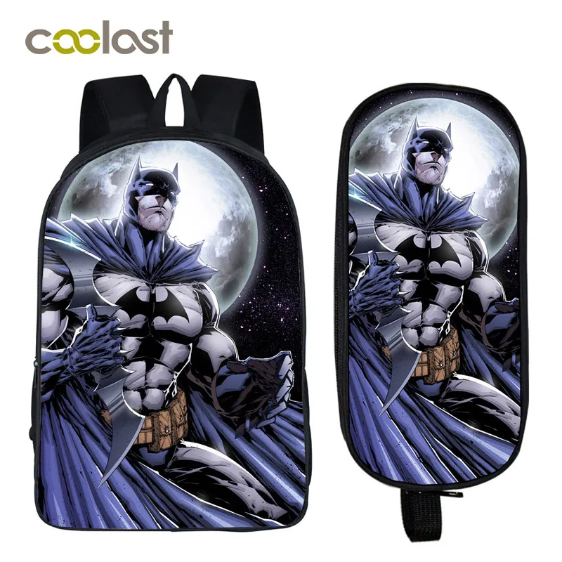 

Cartoon Superhero Batman Backpack Children School Bags For Kids Teenagers Girls Boys School Backpack Kids Book Bag Best gift