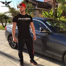 2018new summer fitness Bodybuilding cotton t-shirt gyms workout Short sleeve shirts male Fashion leisure tees tops brand clothes