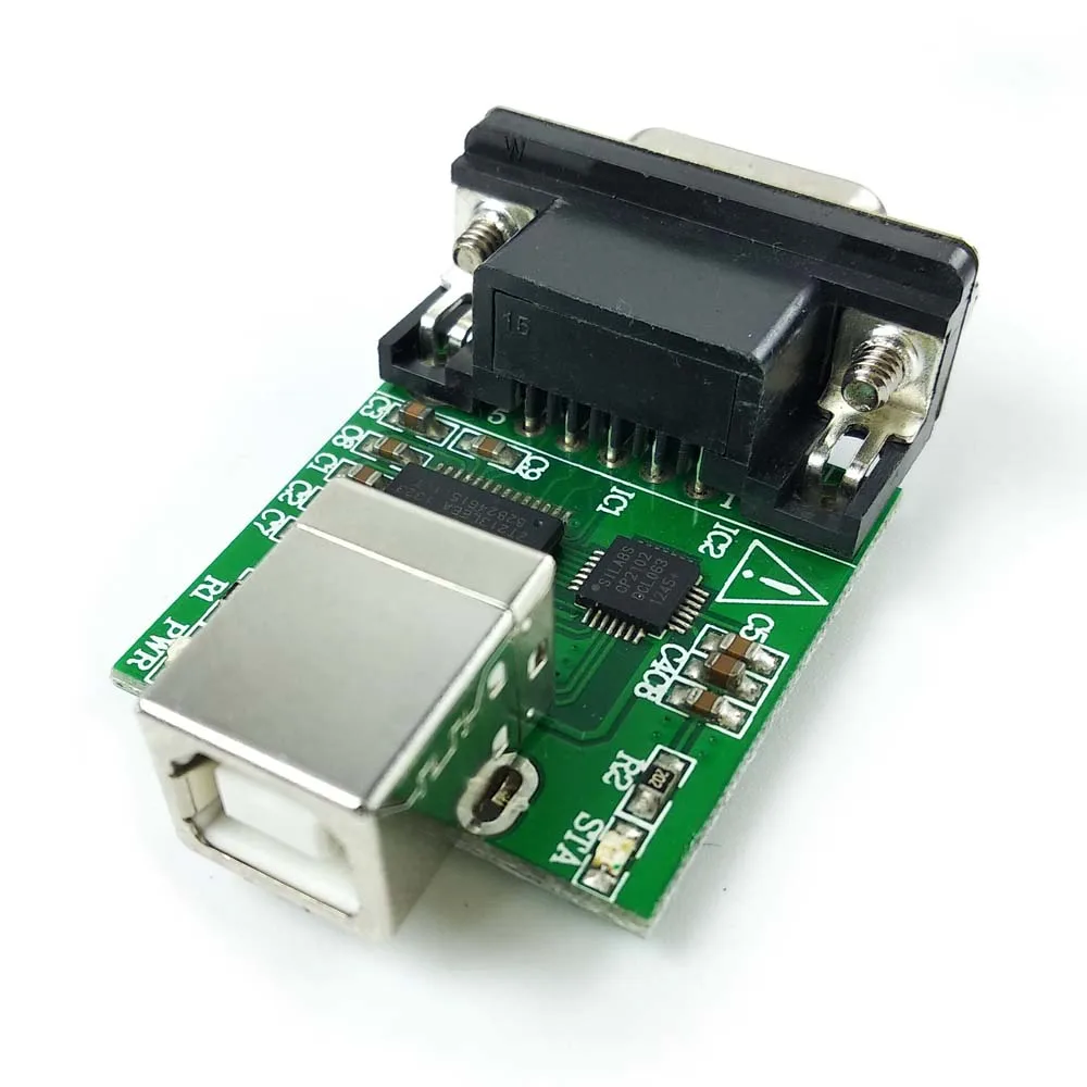 Тип B разъем CP2102 USB RS232 Адаптер блока печатных плат модуль с Виртуальным com портом