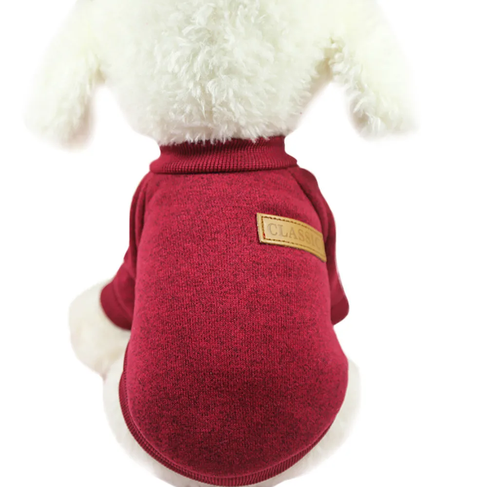 Pet Cloth Dog Hoodie Wool Dogs Sweatshirt Autumn Winter Warm Cotton