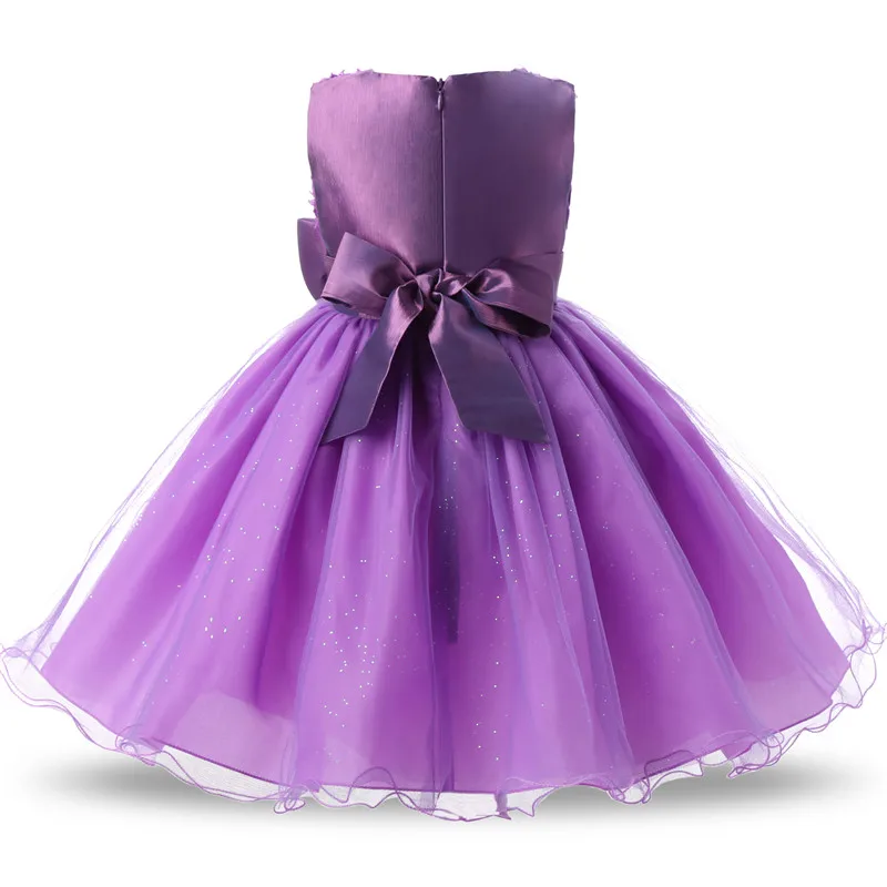 Фиолетовые Детские золотые платья принцессы для девочек; платье-пачка для крещения, первого дня рождения, свадьбы; vestido infantil robe baby fille Vestidos