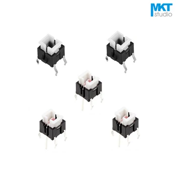 

10Pcs 6*6mm Through Hole Micro Push Button Tactile Momentary Switch With LED Sample Green Yellow Red White Blue Yellow-Green