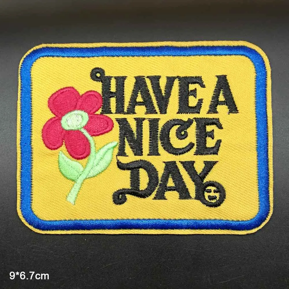 

Whatever Cat Letters Iron on Embroidered Cloth Patch For Girls Woman Clothes Stickers Apparel Garment Accessories Wholesale