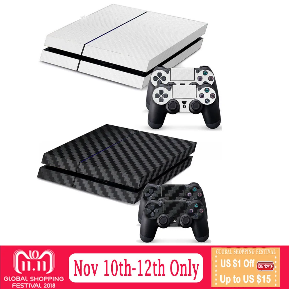 Bevigac стикер на полную длину из углеродного волокна наклейки чехол для Sony Play Station PS4