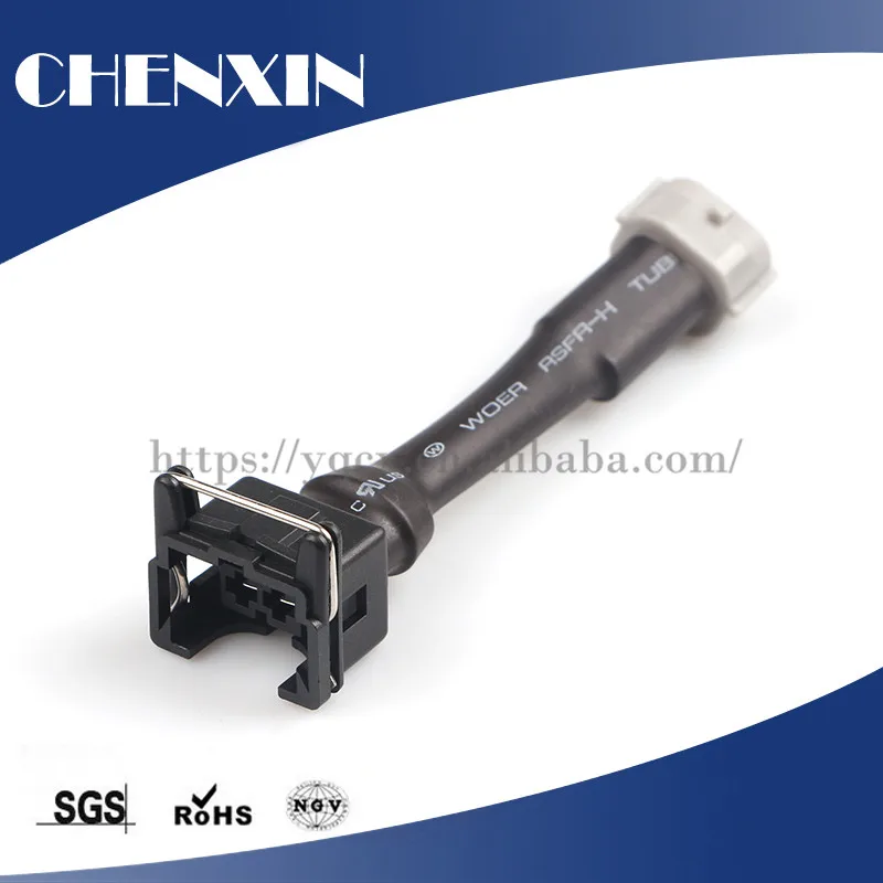 Auto Connector Wire Harness Electrical Copper Automotive Car 2Pin Terminal EV6 USCAR Nip Fuel