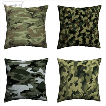 

Camo Camouflage Pattern Army Painted Art Decorative Cotton Linen Cushion Cover Throw Pillow Cover For Chair Sofa Pillowcase Soft