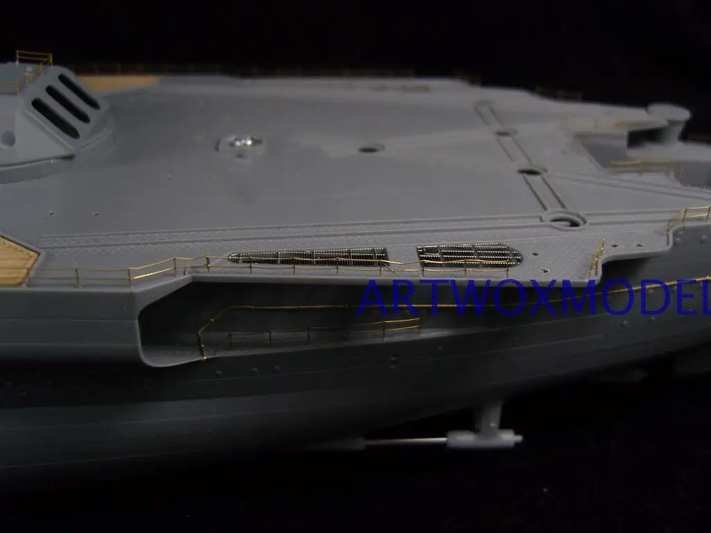 ARTWOX с Tamiya 78025 Новый battleship Yamato черная деревянная колода с PE AW10050D