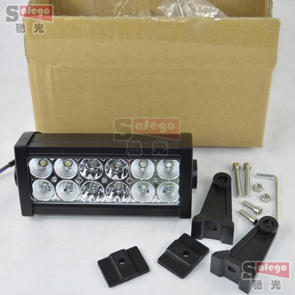 

2 pcs led driving light	7 inch 12pcs*3W led 36w work light led for 4WD 4x4 Offroad Truck Boat led Spot  flood beam light bar