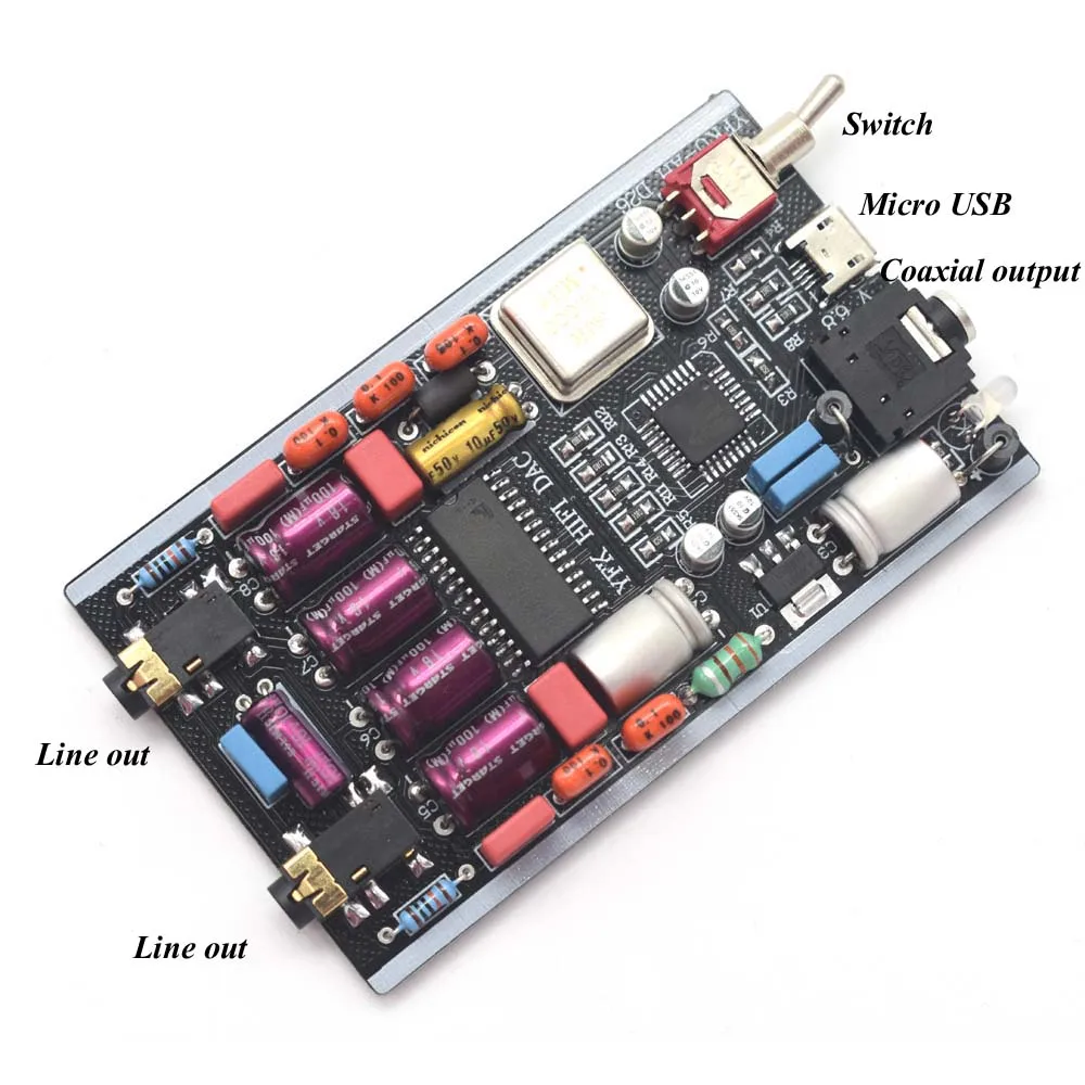 PCM2706+ TDA1305 ЦАП Декодер amp ies до 3,5 мм выход USB Amp Мини ЦАП Декодер только плата G2-009