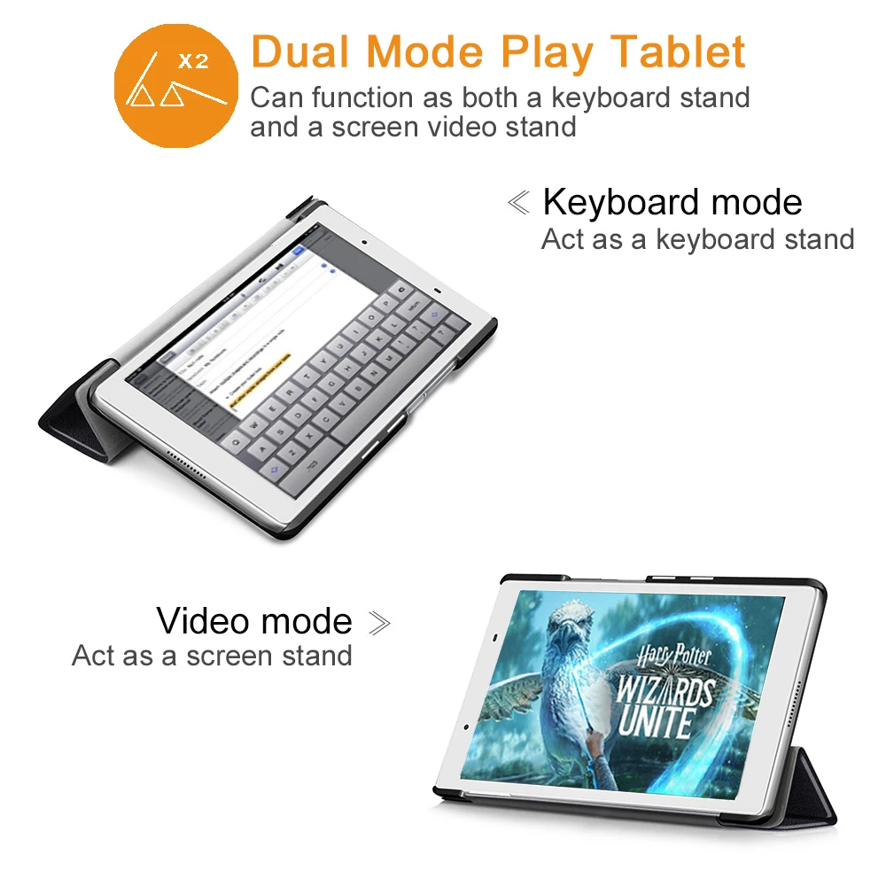 Тонкий чехол для Lenovo TAB4 8 TB 8504F/N планшет PU кожаный складной Подставка &quotTB