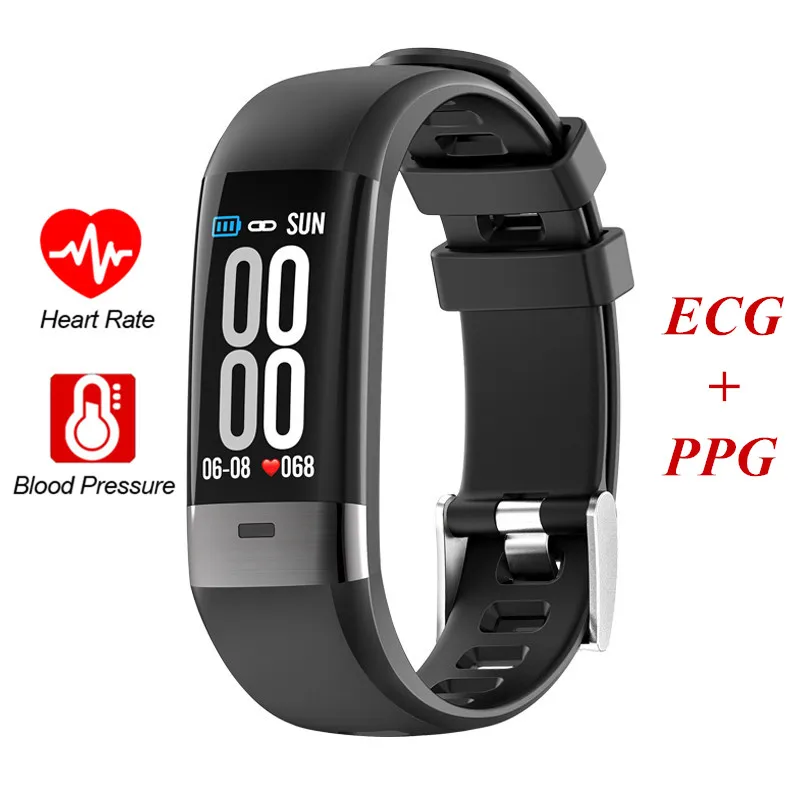

Smart Bracelet ECG/PPG Heart Rate Monitor Blood Pressure Fitness Tracker Smart Band Bluetooth IP67 Waterproof Smart Watch