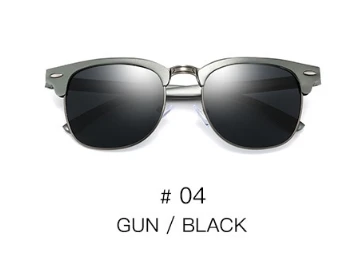 Gun black C4 Алюминий магниевого поляризованных солнцезащитных очков мужчин Óculos Винтаж lentes-де-сол hombre zonnebril heren sonnenbrille Авиатор nirvana - Цвет линз: Gun black C4