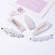 Новая мода жемчужные шпильки для волос сплав горный хрусталь заколка для волос Жемчужный Цветок из горного хрусталя заколки для волос аксессуары для укладки инструменты