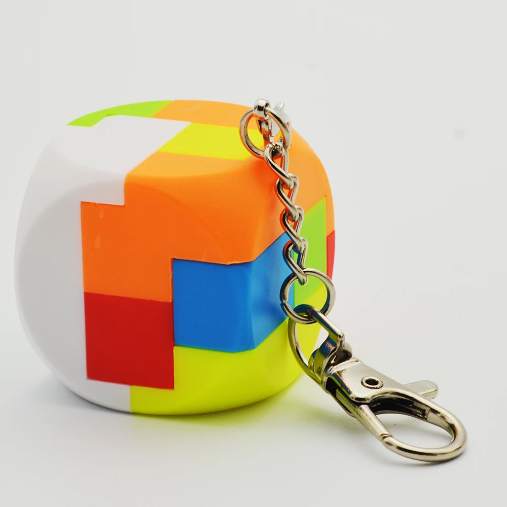 Lefun Dice Keychain Stickerless(Small Size)Magic Cube Keychain Special Toys For Childrenin