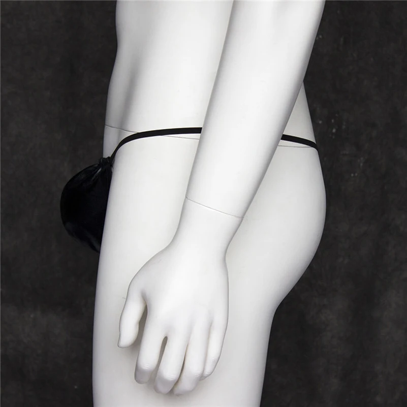 Man pant black bandage for man sex role lover Briefs sexy lingerie leather bodysuit GD014