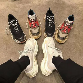 

Women Shoes 2019 Hot Chunky Sneakers Women Fashion Vulcanize Shoes White Sneakers Basket Femme Dad Shoes Casual Women Krasovki