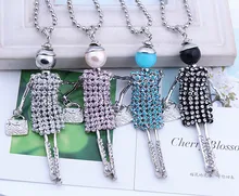 2016 New Fashion doll Pendant Necklace Jewelry sales lovely Dress Doll pendant jewelry Women doll necklace free shipping 2016 New Fashion doll Pendant Necklace Jewelry sales lovely Dress Doll pendant jewelry Women doll necklace free shipping