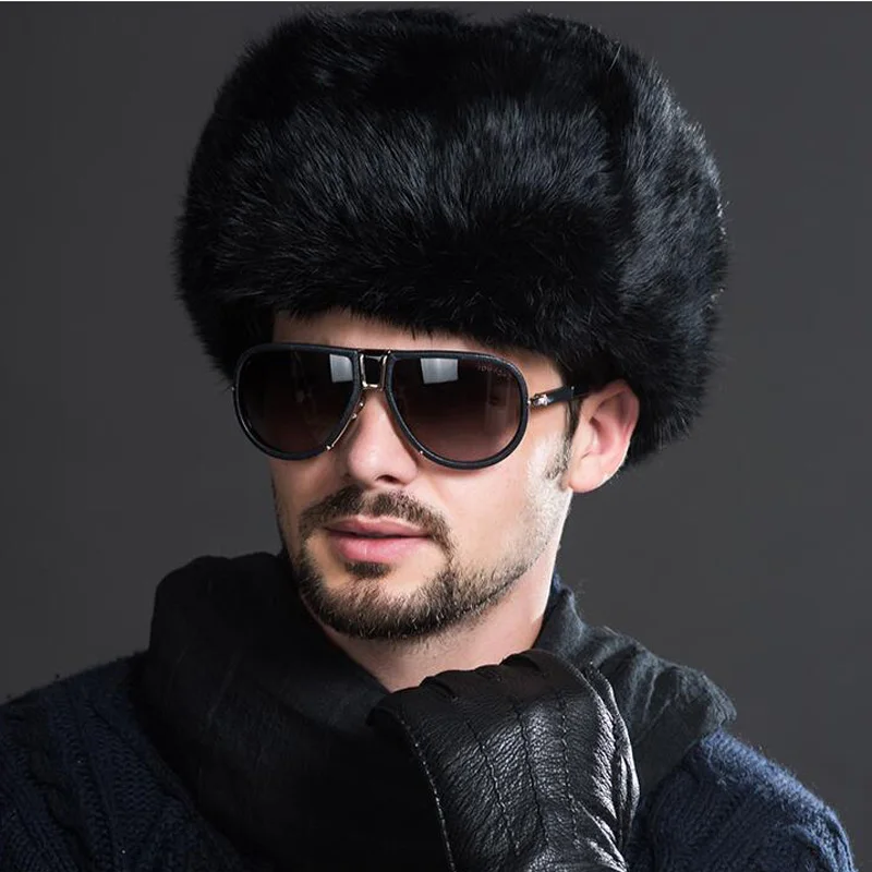 Шапка JKP из 100% натурального кроличьего меха унисекс шапка Lei Feng мужская осенне