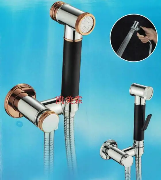Bathroom Toilet Spray Gun Top End Wall Mounted Brass Women Wash