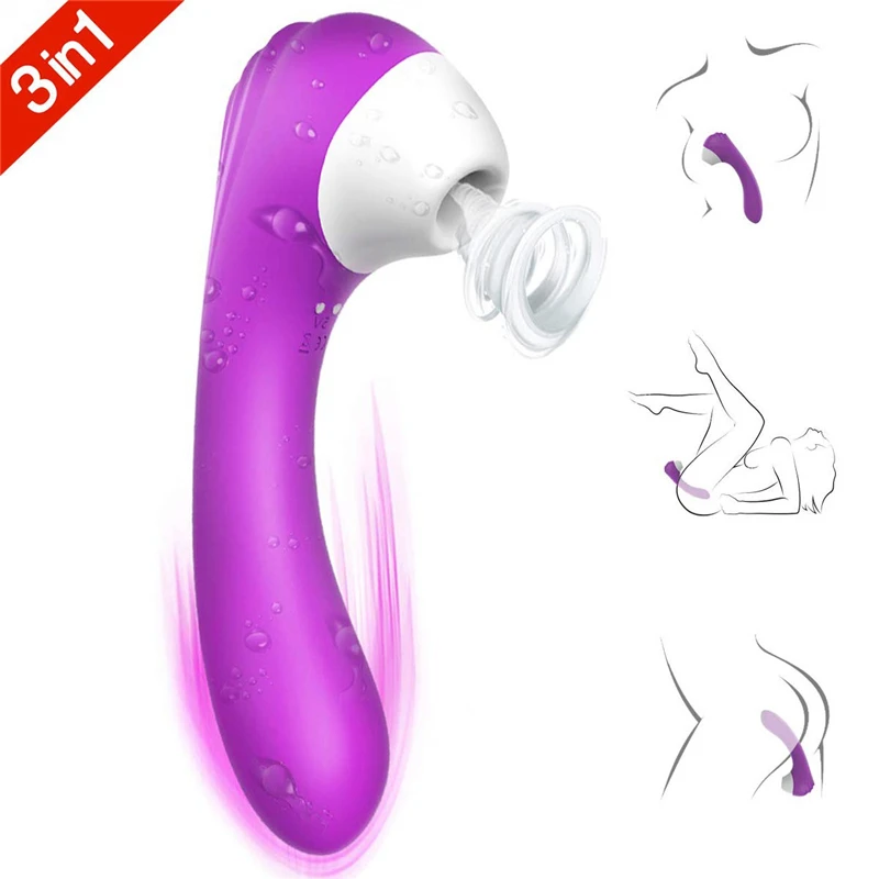 Rabbit Vibrator Sex Toys for Woman Clit Sucker Powerful Clitoris Nipple Sucke Products | Красота и здоровье