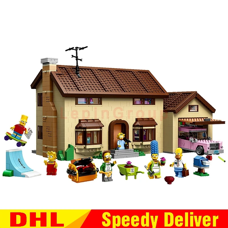 

Lepin 16005 Simpsons House 2575Pcs Model Building Block Bricks Compatible lepined 71006 Boy gift lepinings lepin Toys
