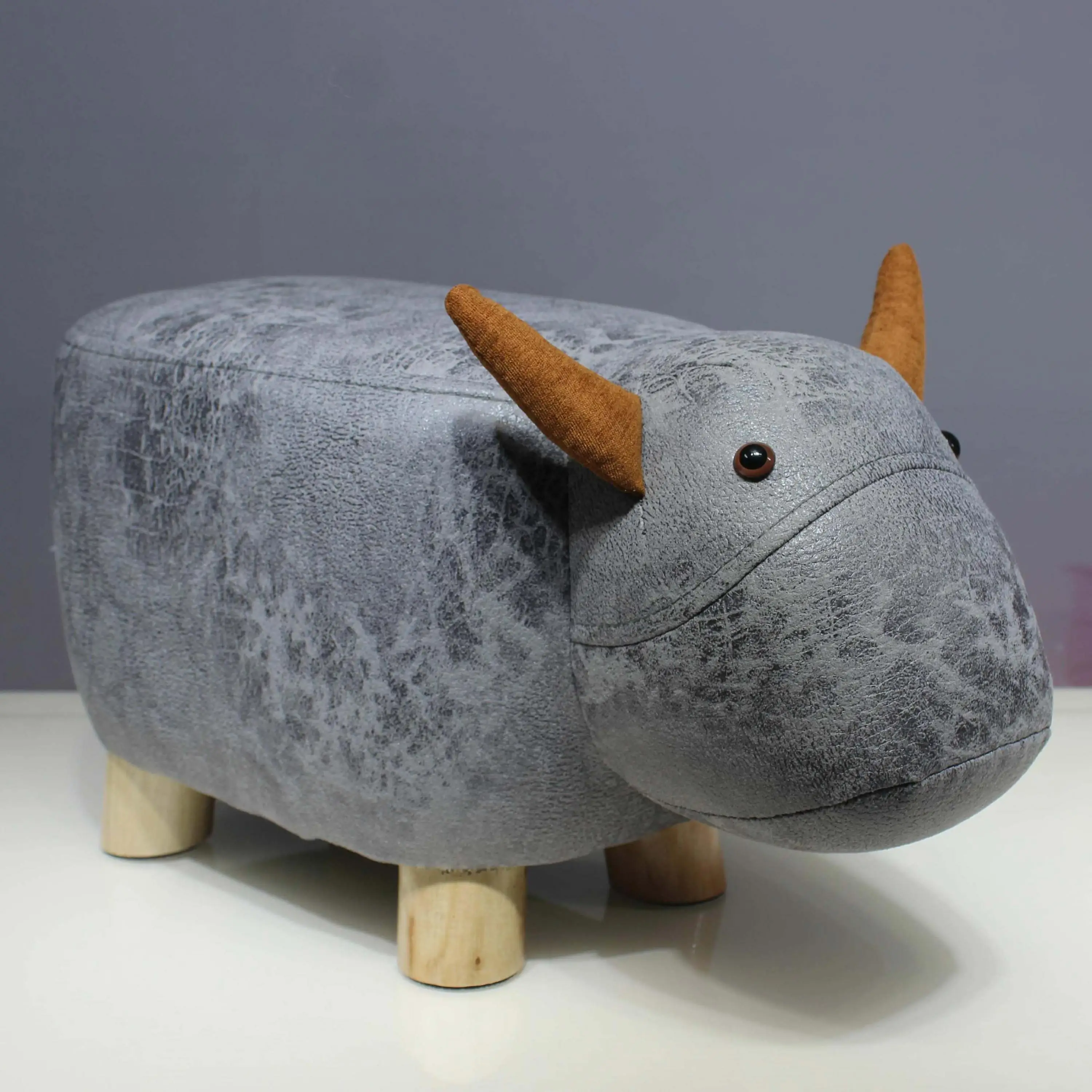 Creative Fashion Calf Stool Elephant Hippo Bench Shoes Bench Stool Children Cartoon Stool Solid Wood Animal Stool - Цвет: style 17