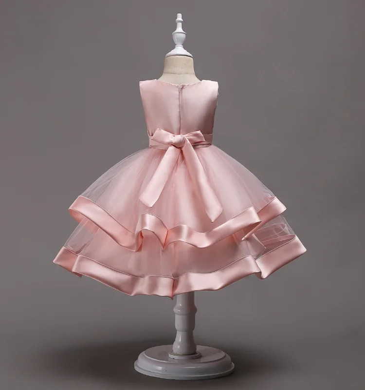 Новые Детские платья для девочек, платье-пачка принцессы, детское вечернее платье рождественское свадебное платье с цветами для девочек vestido, 5, 6, 7, 8 лет