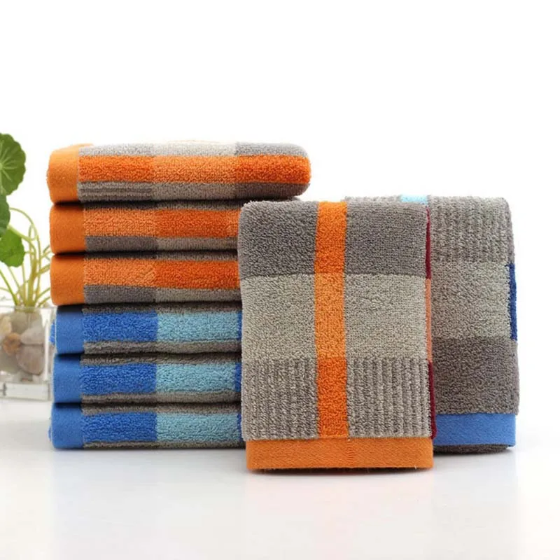 Bath Tower Cotton Cotton Checkered Gift Towel 100 Soft Beach Towel