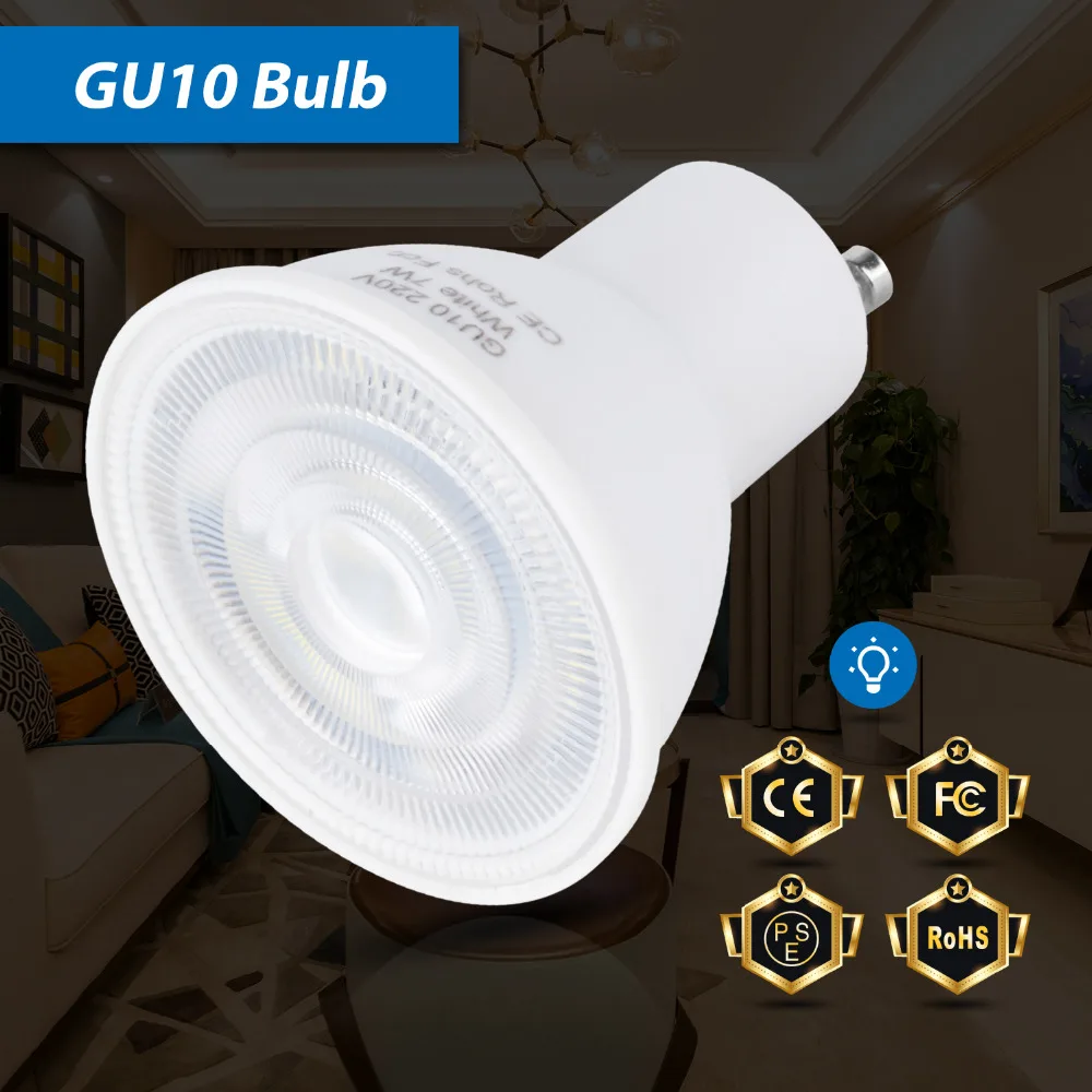 

MR16 Spotlight Bulb GU10 Led Lamp 220V Corn Light Bulb GU5.3 5W 7W Spot Led Ampul 6 12leds Energy Saving Home Lighting 2835 SMD