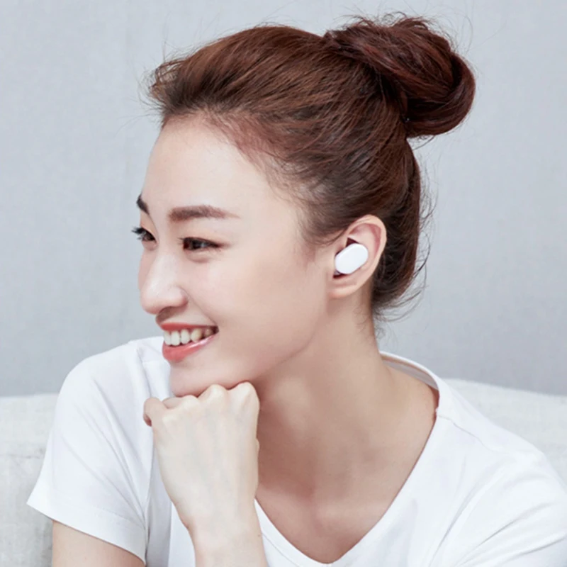 Новинка Xiaomi MIjia Airdots TWS Bluetooth наушники Молодежная версия сенсорное управление 5,0 гарнитура с зарядным устройством