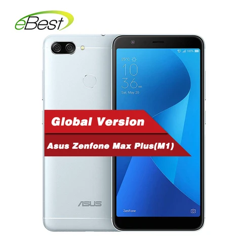 Asus Zenfone Max Plus M1  Smartphone 4GB 32GB 5 7   18 9 FHD  MT6750T Octa Core OTG Global Version 4130mAh Android Mobilephone