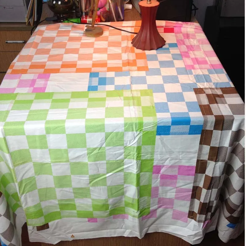 Good Cotton Print Bed Sheet Fabric Printed Table Cloth Checks Meter Quilting Sewing Fabrics Width 158cm | Дом и сад